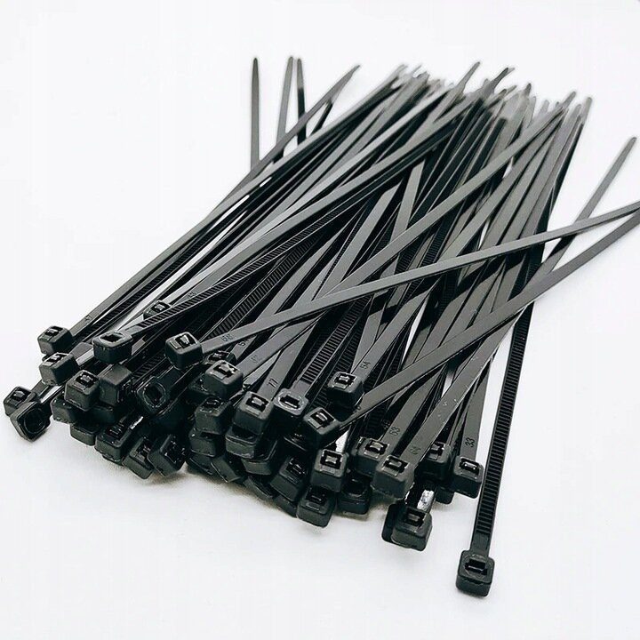 Kabelių tvirtinimo dirželiai 300 mm Black – patogiam ir tvarkingam laidų sujungimui.