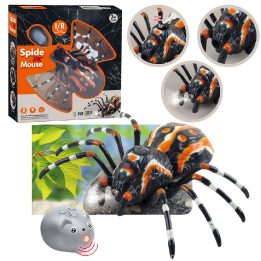 Žaislinis voras tarantulas su nuotoliniu valdymu – džiaugsmui ir kūrybiškiems nuotykiams.