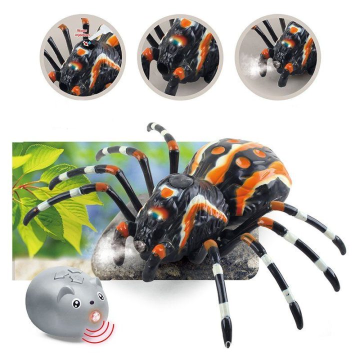 Žaislinis voras tarantulas su nuotoliniu valdymu – džiaugsmui ir kūrybiškiems nuotykiams.