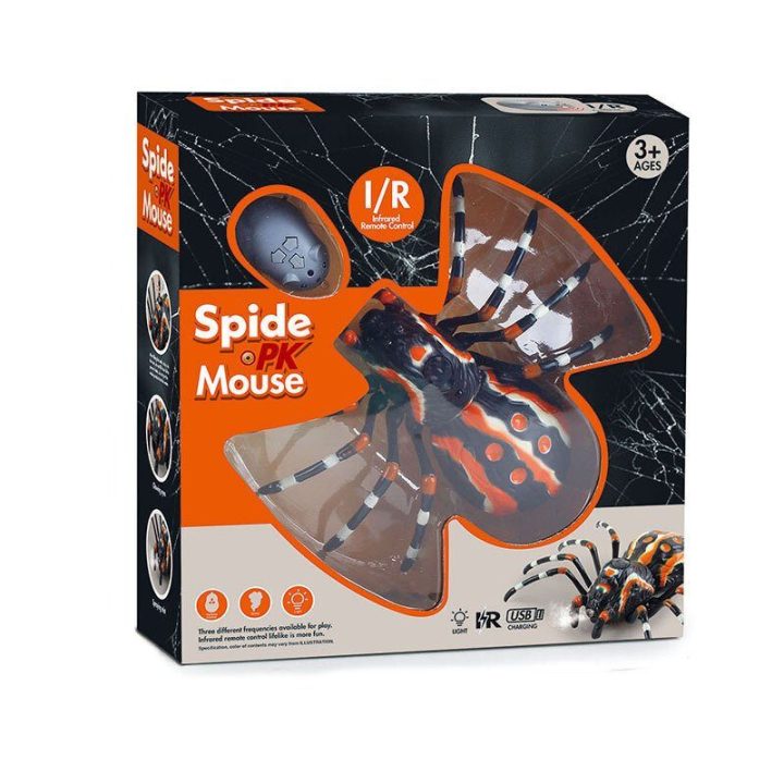 Žaislinis voras tarantulas su nuotoliniu valdymu – džiaugsmui ir kūrybiškiems nuotykiams.