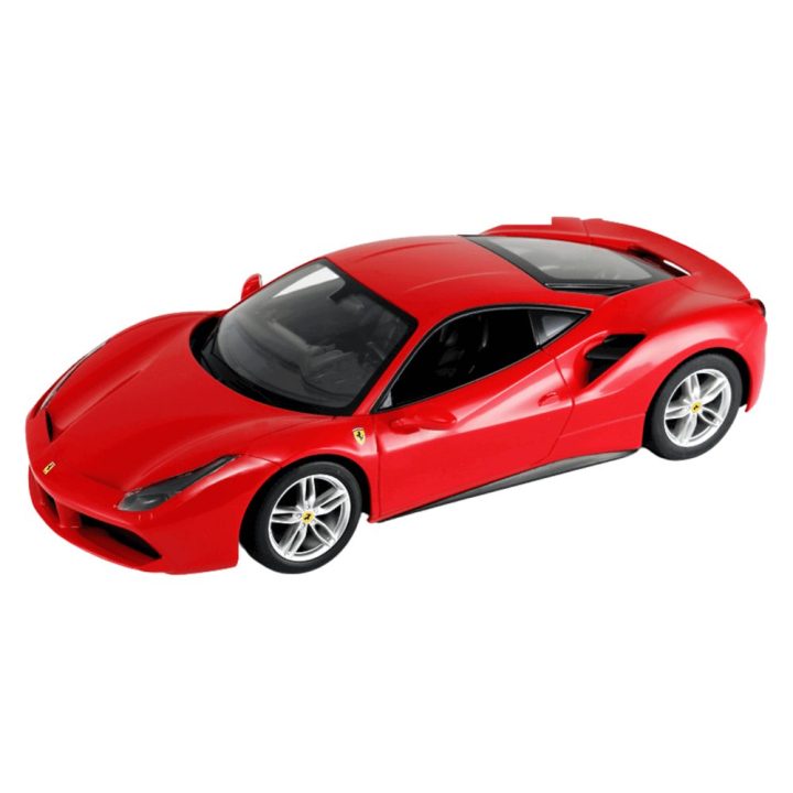 Mašinėlė Ferrari 488 GTB Rastar valdomas – greičiui ir azartui žaidimų metu.