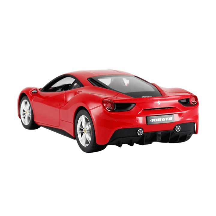 Mašinėlė Ferrari 488 GTB Rastar valdomas – greičiui ir azartui žaidimų metu.