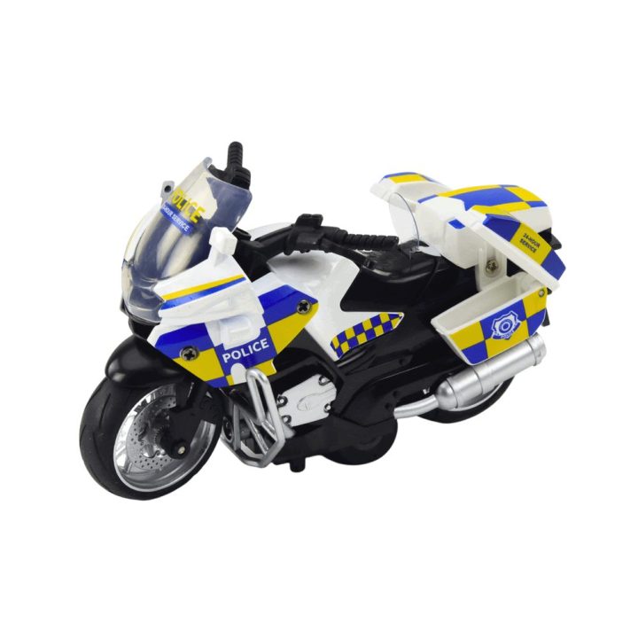 Motociklas policijos su trinties pavara ir garsais – žaismingiems nuotykiams namuose.