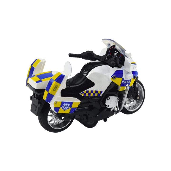 Motociklas policijos su trinties pavara ir garsais – žaismingiems nuotykiams namuose.