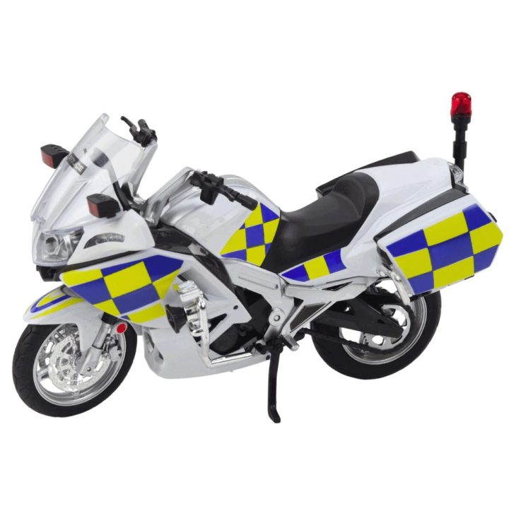 Motociklas policijos su garsais ir šviesomis – žaidimams ir nuotykiams namuose.