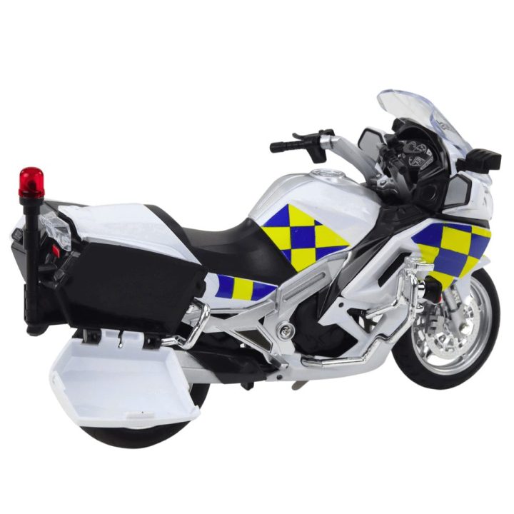 Motociklas policijos su garsais ir šviesomis – žaidimams ir nuotykiams namuose.