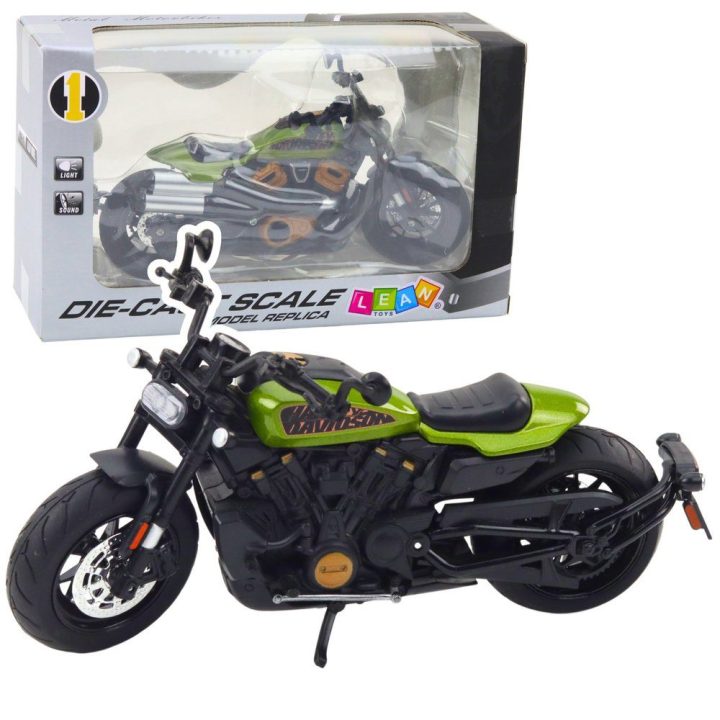 Motociklas Chopper 1:12 su garsais ir šviesomis – žaismingiems nuotykiams ir vaizduotei.
