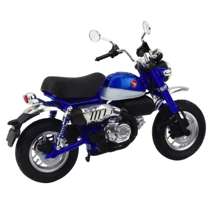 Motociklas metalinis retro stiliaus 1:12 – kolekcionavimui ir interjero akcentui.