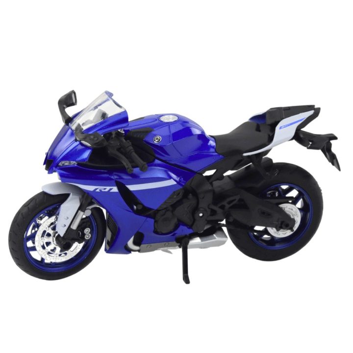 Motociklas metalinis su garsais ir šviesomis R1 – žaidimams pilniems veiksmo ir greičio.