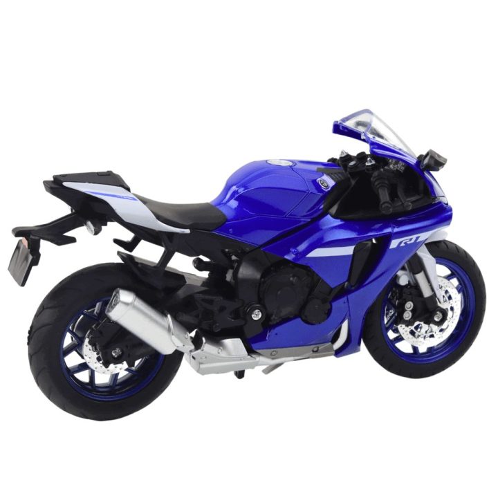 Motociklas metalinis su garsais ir šviesomis R1 – žaidimams pilniems veiksmo ir greičio.