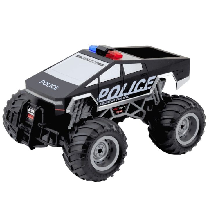 Mašina visureigė RC policijos – nuotykiams ir aktyviems žaidimams lauke.