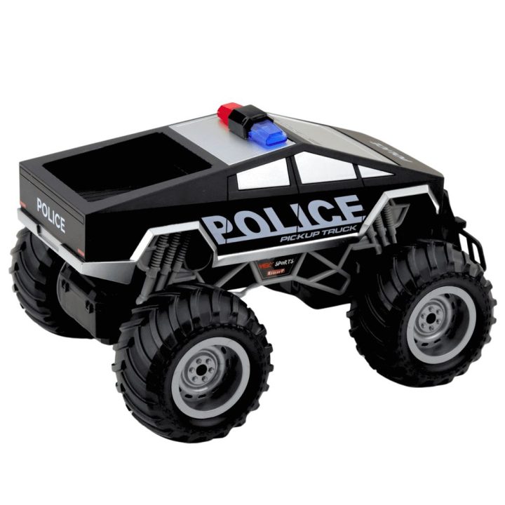 Mašina visureigė RC policijos – nuotykiams ir aktyviems žaidimams lauke.