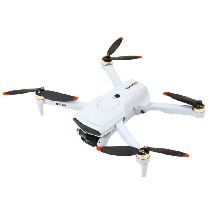 Dronas D6 PRO su LED ir kamera – skrydžio kontrolei ir vaizdo fiksavimui iš oro.