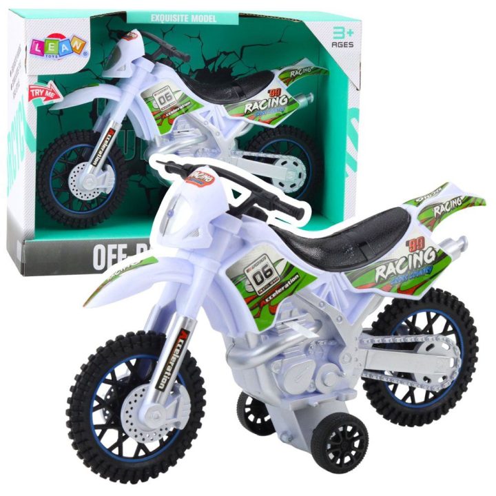 Motociklas su šviesomis ir garsais Off-Road – nuotykiams ir aktyviems žaidimams.