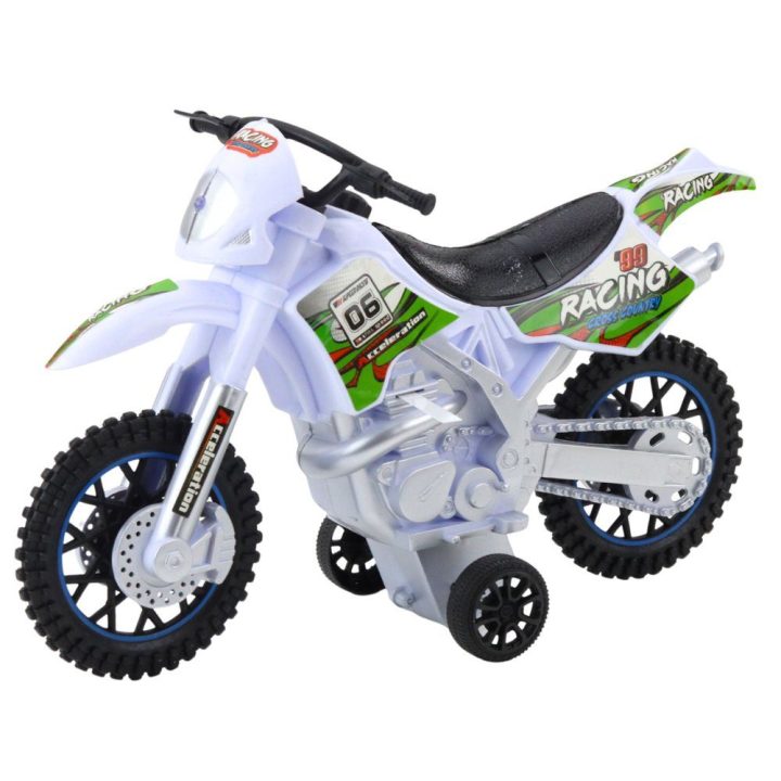 Motociklas su šviesomis ir garsais Off-Road – nuotykiams ir aktyviems žaidimams.
