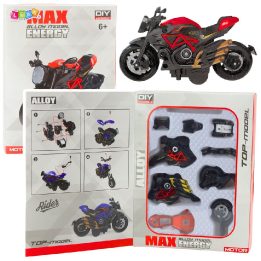Motociklas surenkamas metalinis 1:14 – kūrybiniam laisvalaikiui ir techniniam smalsumui.