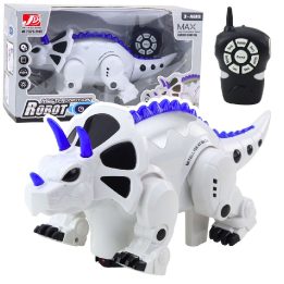 Robotas dinozauras Triceratops su nuotoliniu valdymu – žaidimams ir nuotykiams namuose.