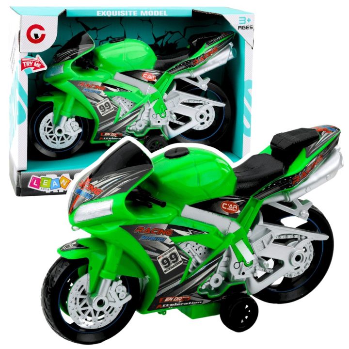 Dviratis balansinis žalias Racer Drive – linksmiems nuotykiams su šviesomis ir garsais.