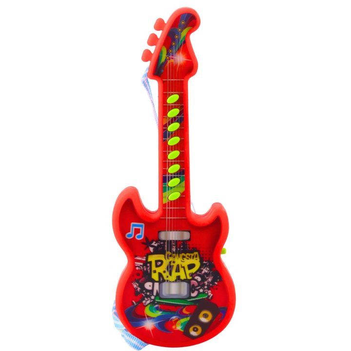 Elektrinė gitara vaikams Melodies 29 cm – žaidimams ir muzikos pažinimui.