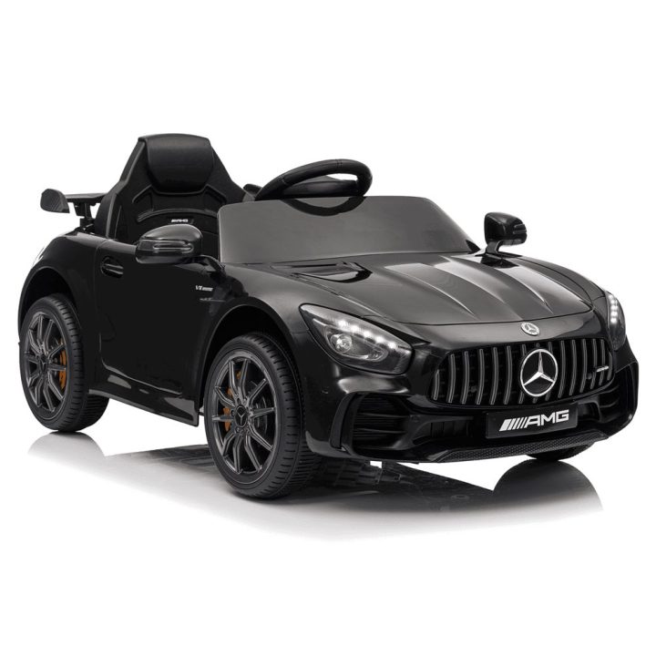 Elektromobilis Mercedes GTR vaikams – pramogai ir saugiam vairavimo džiaugsmui.