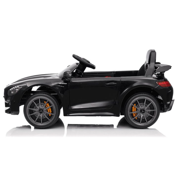 Elektromobilis Mercedes GTR vaikams – pramogai ir saugiam vairavimo džiaugsmui.