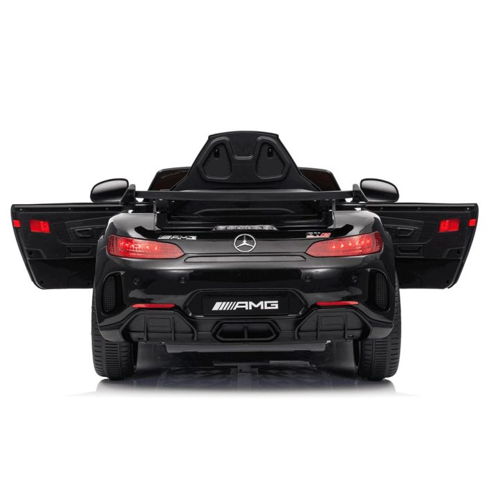 Elektromobilis Mercedes GTR vaikams – pramogai ir saugiam vairavimo džiaugsmui.