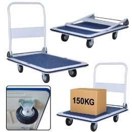 Vežimėlis sandėliui iki 150 kg Platform – patogiam ir saugiam krovinių pervežimui.