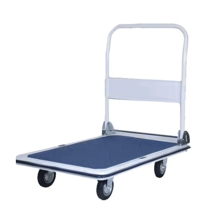 Vežimėlis sandėliui iki 150 kg Platform – patogiam ir saugiam krovinių pervežimui.
