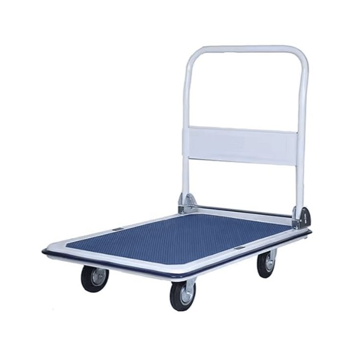 Vežimėlis sandėliui iki 150 kg Platform – patogiam ir saugiam krovinių pervežimui.