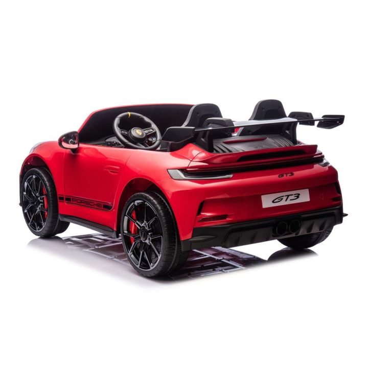 Elektromobilis Porsche GT3 vaikams – pramogai ir vairavimo džiaugsmui namuose.