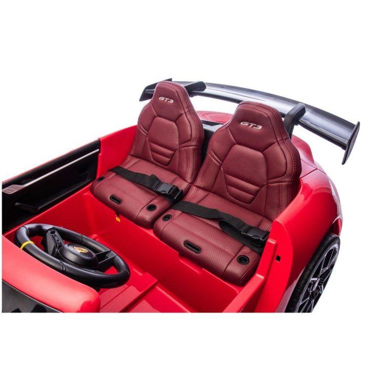 Elektromobilis Porsche GT3 vaikams – pramogai ir vairavimo džiaugsmui namuose.