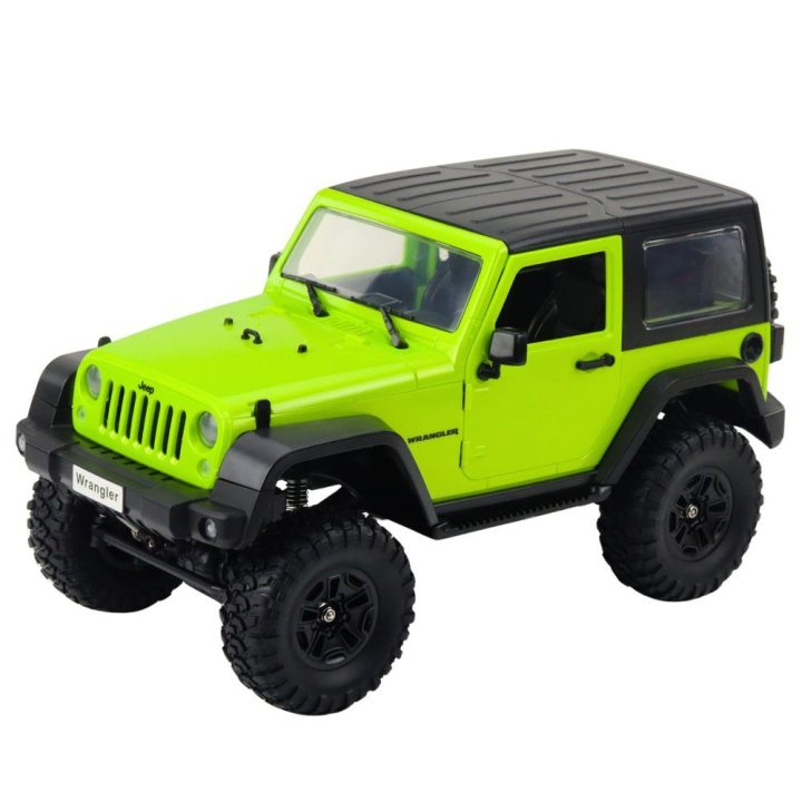 Mašinėlė visureigis RC Jeep Wrangler 1:14 – nuotykiams bekelėje ir valdymo malonumui.