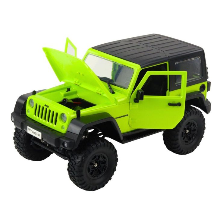 Mašinėlė visureigis RC Jeep Wrangler 1:14 – nuotykiams bekelėje ir valdymo malonumui.