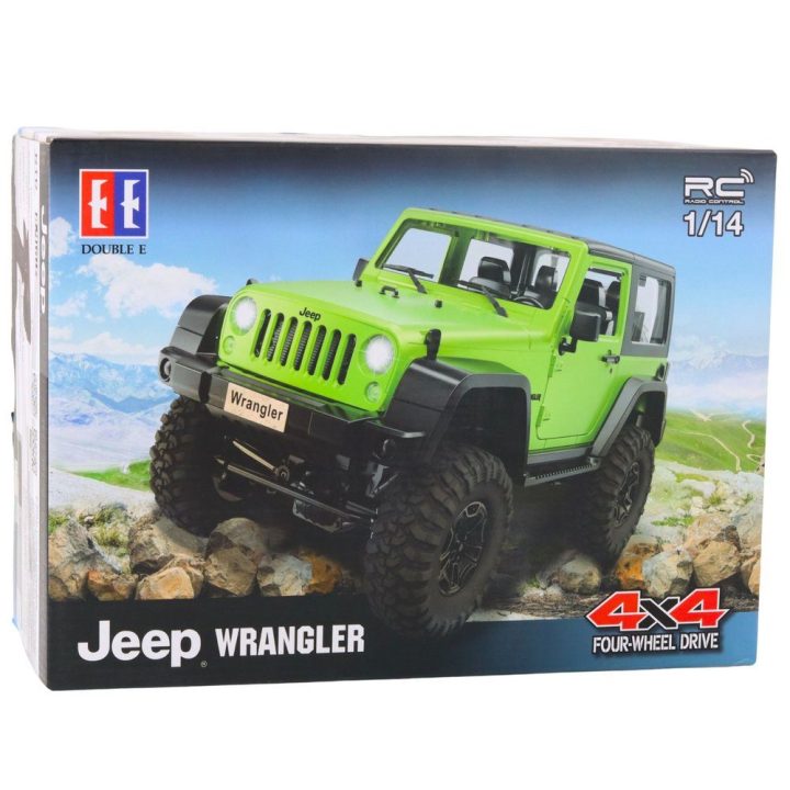 Mašinėlė visureigis RC Jeep Wrangler 1:14 – nuotykiams bekelėje ir valdymo malonumui.