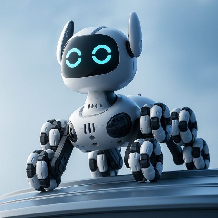 Robotas šuo valdomas nuotoliniu būdu TOOBY – žaidimams ir aktyviam laisvalaikiui vaikams.