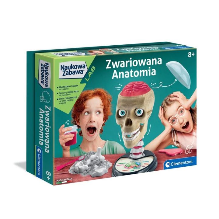 Rinkinys žmogaus anatomijos pažinimui Clementoni – smalsumui ir mokymuisi per žaidimą.