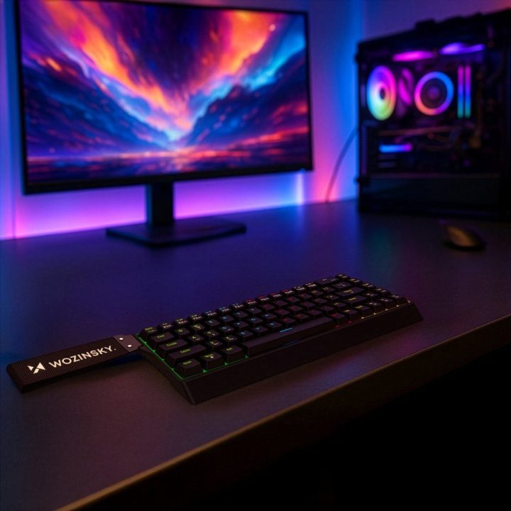 Klaviatūra mechaninė su RGB apšvietimu – tikslumui ir dinaminiam žaidimui.