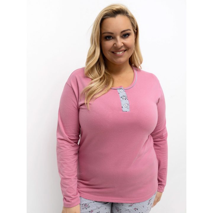Pižama rožinė DU PI – jaukumui ir poilsiui namuose.
