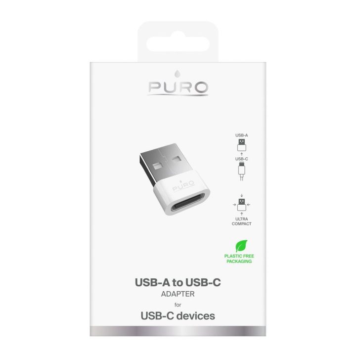 Adapteris USB-C į USB-A Puro – patogiam įrenginių sujungimui kasdien.