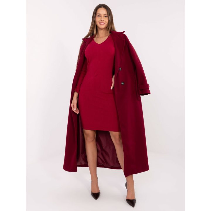 Suknelė bordo Makadamia – elegancijai ir išskirtinumui šaltuoju sezonu.