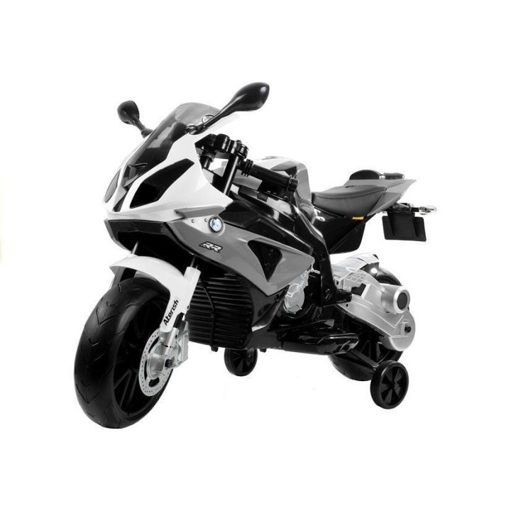 Motociklas elektrinis BMW S1000RR – mažiesiems greičio entuziastams ir žaidimų nuotykiams.