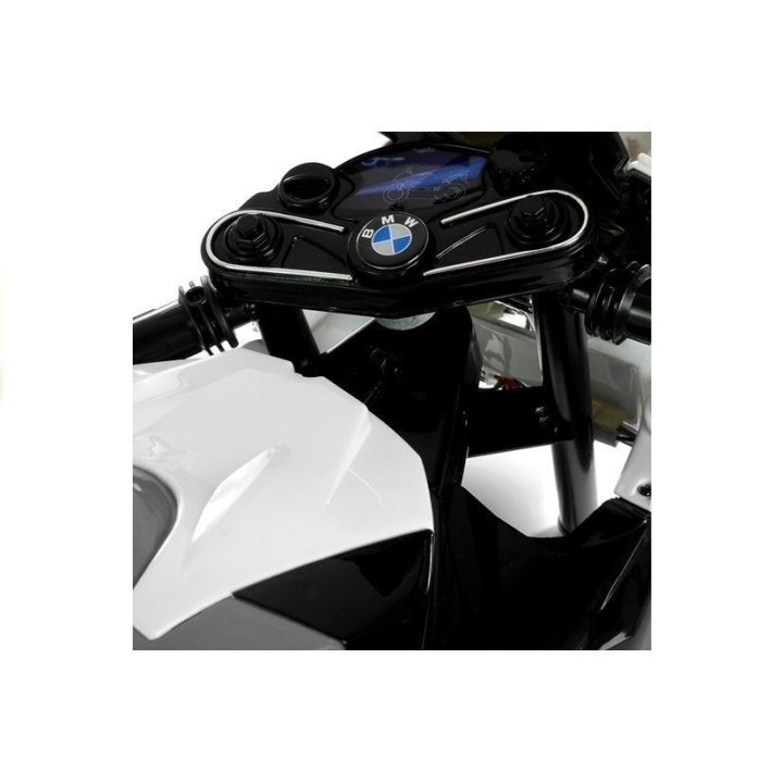 Motociklas elektrinis BMW S1000RR – mažiesiems greičio entuziastams ir žaidimų nuotykiams.