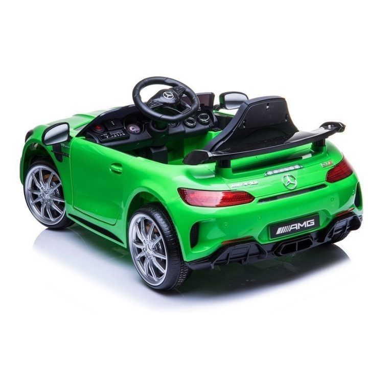 Elektromobilis Mercedes GTR vaikams – pramogai ir saugiam vairavimo pažinimui.