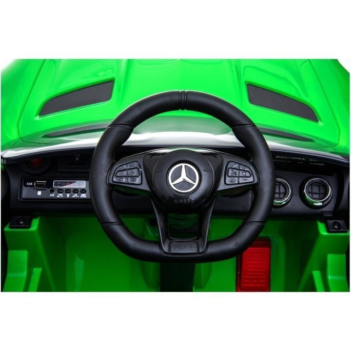 Elektromobilis Mercedes GTR vaikams – pramogai ir saugiam vairavimo pažinimui.