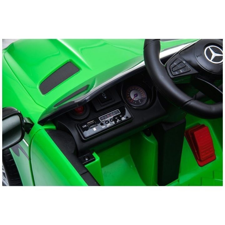 Elektromobilis Mercedes GTR vaikams – pramogai ir saugiam vairavimo pažinimui.