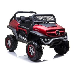 Elektromobilis Mercedes Unimog vaikams – nuotykiams ir smagiam vairavimui lauke.