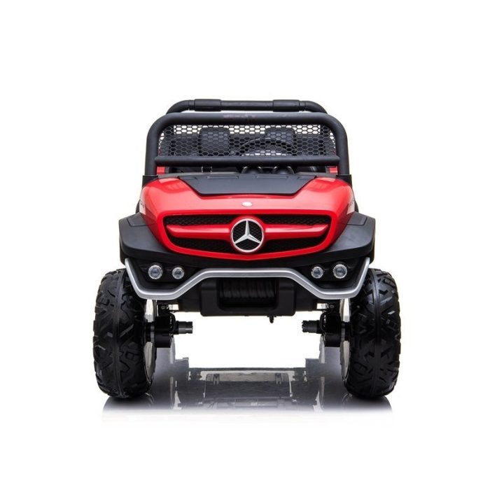 Elektromobilis Mercedes Unimog vaikams – nuotykiams ir smagiam vairavimui lauke.
