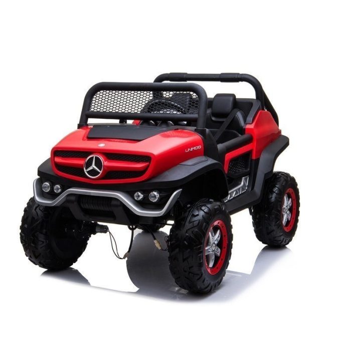 Elektromobilis Mercedes Unimog vaikams – nuotykiams ir smagiam vairavimui lauke.