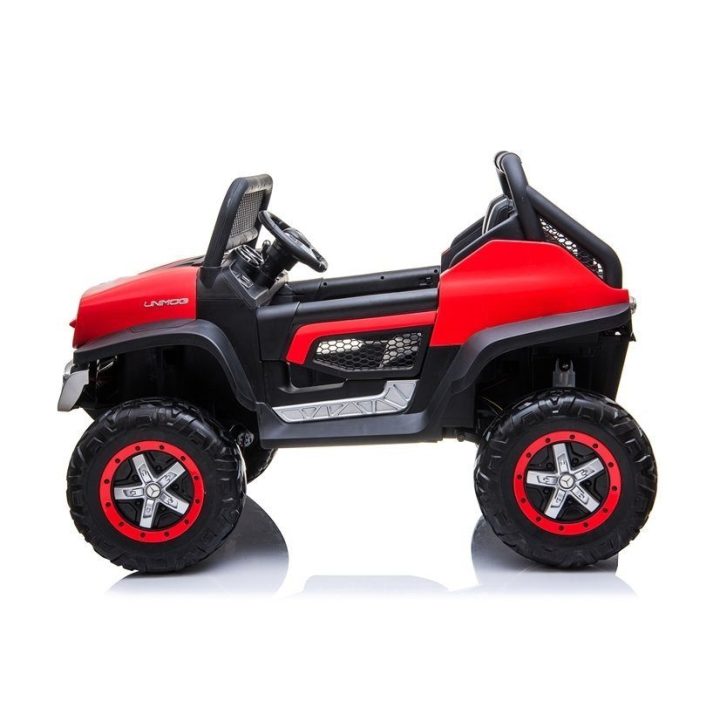 Elektromobilis Mercedes Unimog vaikams – nuotykiams ir smagiam vairavimui lauke.