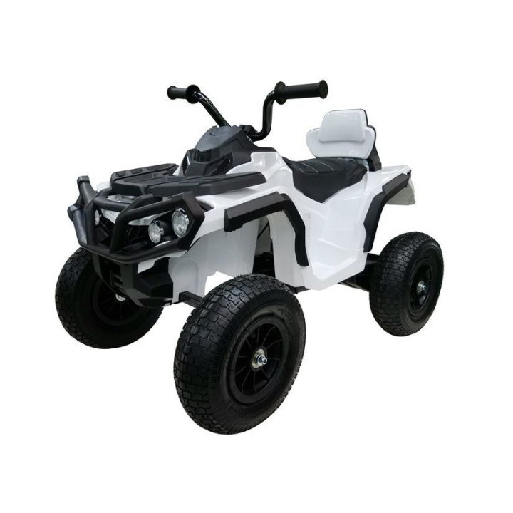 Keturratis elektrinis su pripučiamais ratais Quad – nuotykiams ir stabilumui lauke.